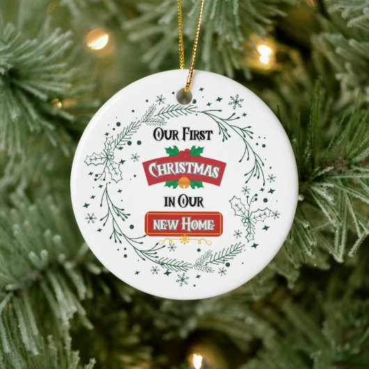 Onze Eerste Kerstmis in Ons Nieuwe Huis Ornament (Boom)