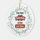 Onze Eerste Kerstmis in Ons Nieuwe Huis Ornament (Links)