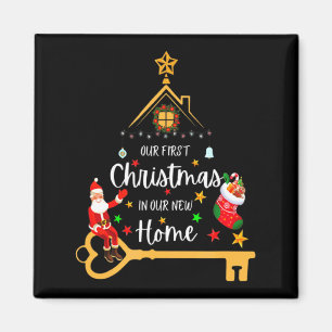 Onze Eerste Kerstmis In Ons Nieuwe Thuis Kerstmis Magneet