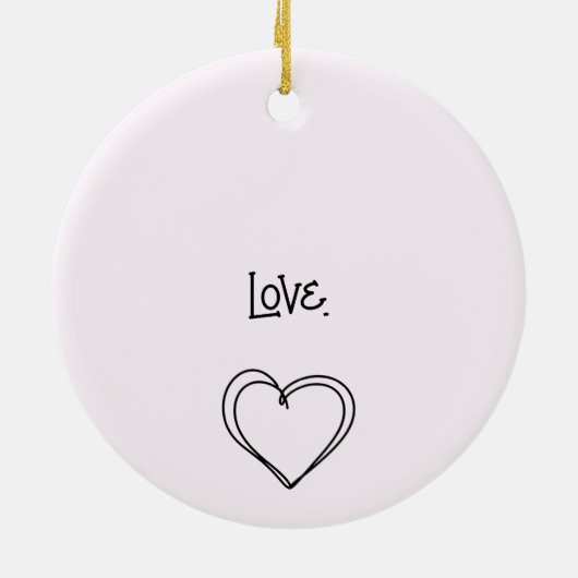 Onze eerste Kerstmis Lesbisch Paar Keramisch Ornament (Achterkant)