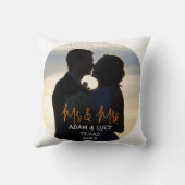 Onze eerste kerstmis meneer en mevrouw pasgetrouwd kussen (Achterkant)