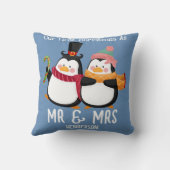 Onze eerste kerstmis meneer en mevrouw pasgetrouwd kussen (Achterkant)