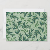 Onze Eerste Kerstmis Moderne Botanische Foto Feestdagenkaart (Achterkant)