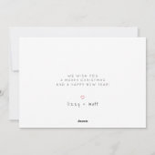 Onze eerste Kerstmis Moderne Foto Collage Kerstmis Feestdagenkaart (Achterkant)