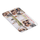 Onze eerste Kerstmis Moderne Foto Collage Kerstmis Magneet (Rechterzijde)