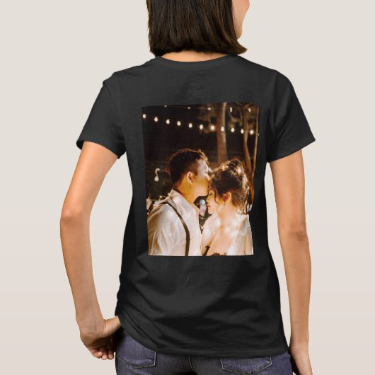 Onze eerste Kerstmis, Mr. Black white gold T-Shir T-shirt (Achterkant)