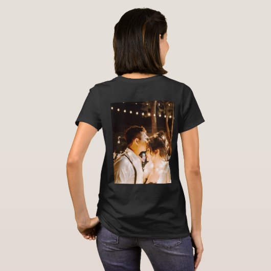 Onze eerste Kerstmis, Mr. Black white gold T-Shir T-shirt (Achterkant volledig)