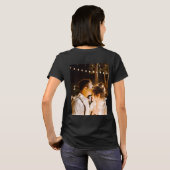 Onze eerste Kerstmis, Mr. Black white gold T-Shir T-shirt (Achterkant volledig)