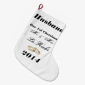 Onze eerste Kerstmis Mr. en mevrouw Grote Kerstsok (Voorkant (Hangend))