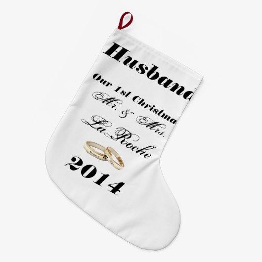 Onze eerste Kerstmis  Mr. en mevrouw Grote Kerstsok (Voorkant (Hangend))