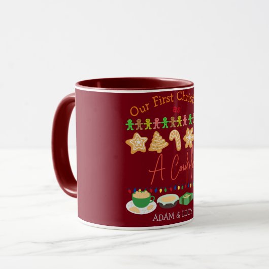 Onze eerste Kerstmis, Mr. en Mrs. /Couple newlywed Mok (Voorkant links)