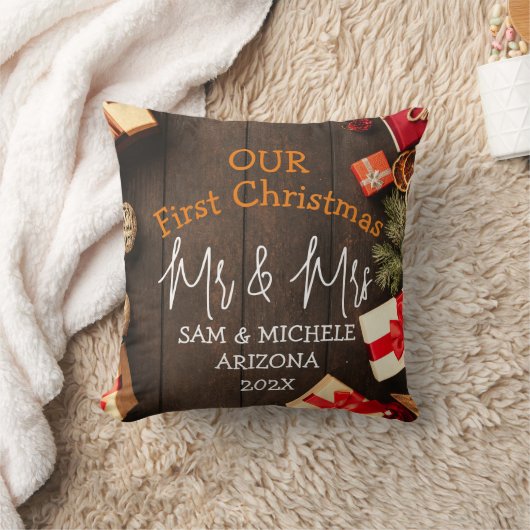 Onze eerste Kerstmis, Mr. en Mrs. nieuwhout Kussen (Deken)