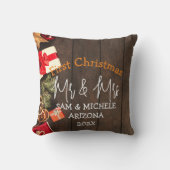 Onze eerste Kerstmis, Mr. en Mrs. nieuwhout Kussen (Voorkant)