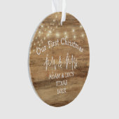 Onze eerste Kerstmis, Mr. en Mrs. nieuwhout Ornament (voorkant)