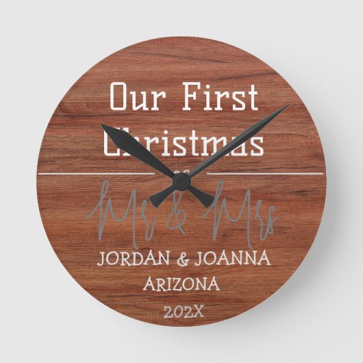 Onze eerste Kerstmis, Mr. en Mrs. nieuwhout Ronde Klok (Voorkant)