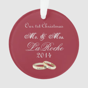 Onze eerste Kerstmis, Mr & Mrs Red Ornament