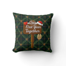 Onze Eerste Kerstmis Samen 2025 Houten Bord