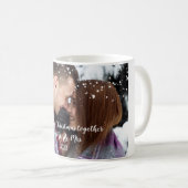 Onze eerste Kerstmis samen - Aangepaste foto-Mok Koffiemok (Voorkant rechts)