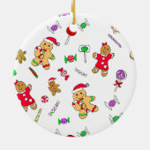 Onze eerste Kerstmis samen gepersonaliseerd Keramisch Ornament (Achterkant)