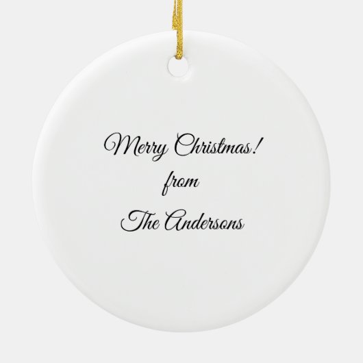 Onze eerste Kerstmis samen met de Aangepaste Foto Keramisch Ornament (Achterkant)