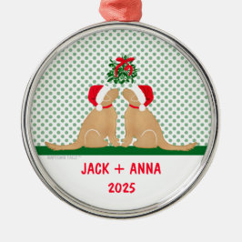 Onze Eerste Kerstmis Santa Honden Custom Ornament
