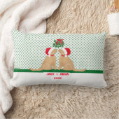 Onze Eerste Kerstmis Santa Honden Custom Worp Kuss Kussen (Deken)