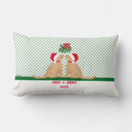 Onze Eerste Kerstmis Santa Honden Custom Worp Kuss Kussen