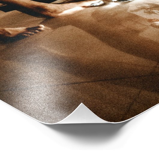 Onze Eerste Kerstmis Verloofde 2024 Bruiloft Foto Afdruk (Hoek)