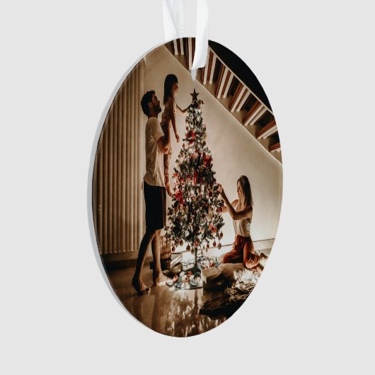 Onze Eerste Kerstmis Verloofde 2024 Bruiloft Ornament (voorkant)