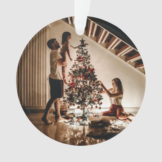 Onze Eerste Kerstmis Verloofde 2024 Bruiloft Ornament (voorkant)