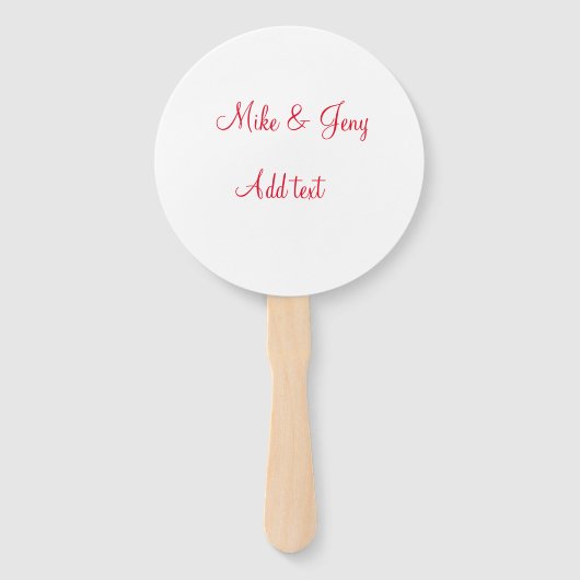 Onze eerste kerstmis voeg een paar naam sms-berich handwaaier (Voorkant)