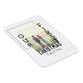 Onze Eerste Kerstmis voeg paar naam foto minimaal  Magneet (Rechterzijde)