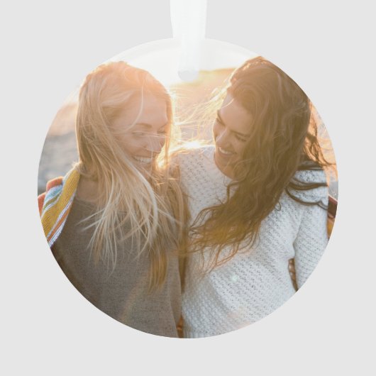 Onze eerste Kerstmis was net Mrs. en Mrs. Ornament (achterkant)