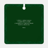 Onze eerste kerstmoeder en Baby fotofeestdag Metalen Ornament (Achterkant)