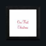 Onze eerste kerstnaam en familiefoto cadeaudoosje<br><div class="desc">ontwerp</div>