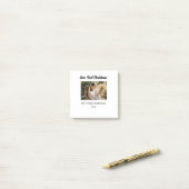 Onze eerste kerstpaar foto naam Mr & Mrs mod Post-it® Notes (Op bureau)