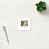 Onze eerste kerstpaar foto naam Mr & Mrs mod Post-it® Notes (Kantoor)