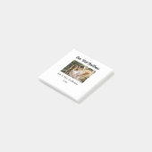 Onze eerste kerstpaar foto naam Mr & Mrs mod Post-it® Notes (Schuin)