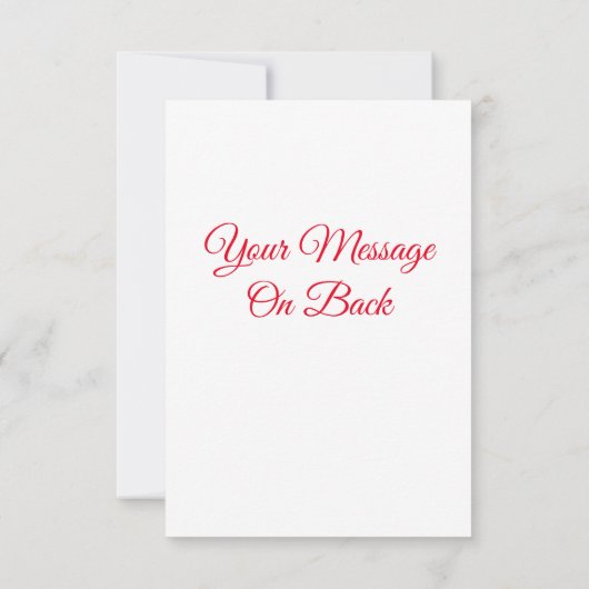 Onze eerste kerstrode achtergrond kaart (Achterkant)