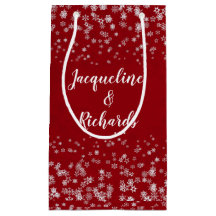 Onze eerste kerstsnowflakes Red Elegant Custom