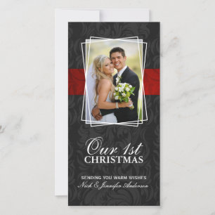 Onze eerste kerstvakantie fotokaarten (4x8) feestdagenkaart