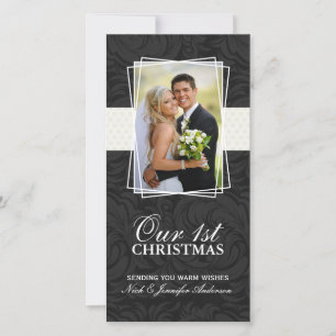 Onze eerste kerstvakantie fotokaarten (4x8) feestdagenkaart