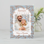 Onze eerste kerstvakantie Kaart (Staand Voorkant)