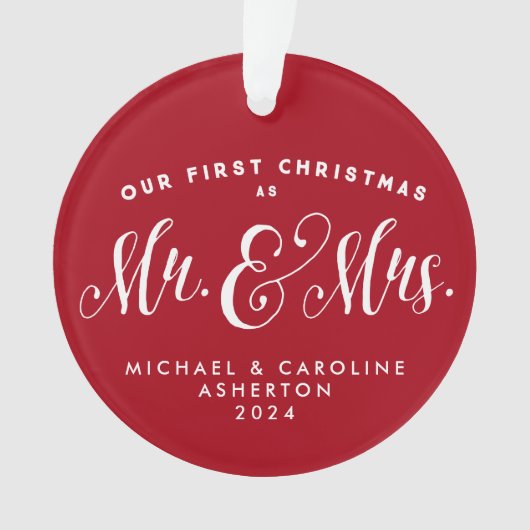 Onze eerste kerstvakantie ornament (voorkant)
