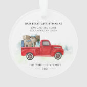 Onze eerste kerstverandering van adres Bewegend Ornament (achterkant)