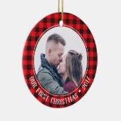 Onze eerste kerstversiering keramisch ornament (Rechts)