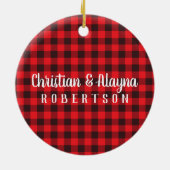 Onze eerste kerstversiering keramisch ornament (Achterkant)