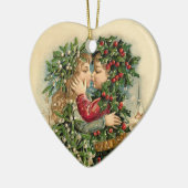 onze eerste kerstversiering keramisch ornament (Links)