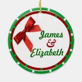 Onze eerste kerstversiering keramisch ornament (Achterkant)