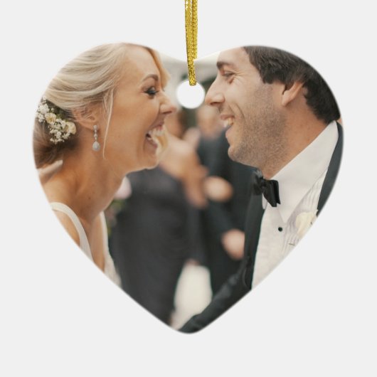 Onze eerste kerstversiering keramisch ornament (Voorkant)